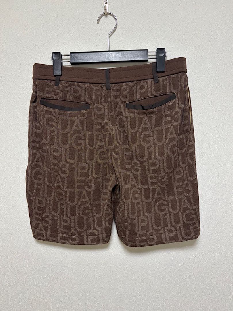 新品1PIU1UGUALE3 GOLF定9.4万24SS半袖ニットセットアップ茶