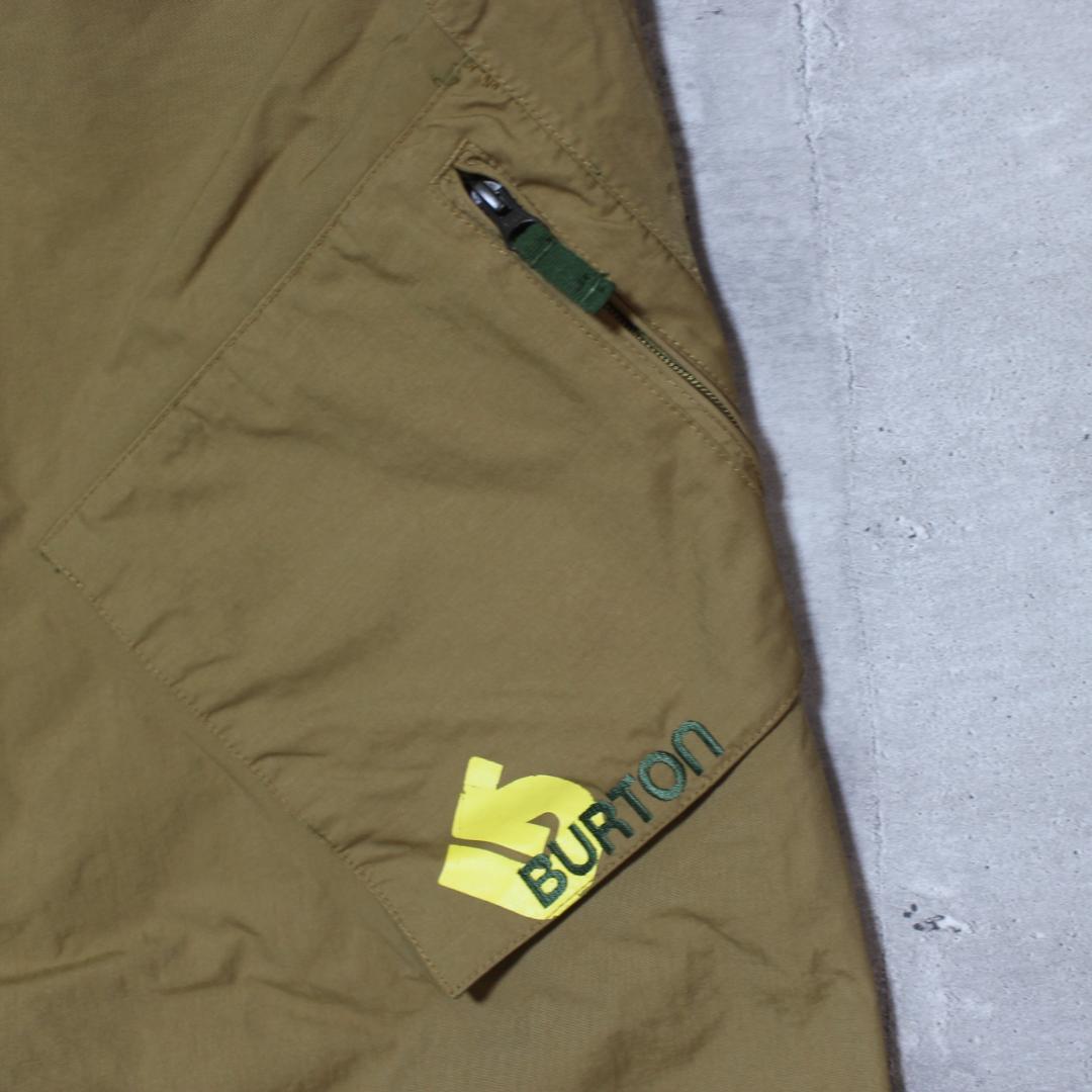 【極美品 高撥水 珍色】ミリタリー 極太カーゴ【M】BURTON スノーパンツ