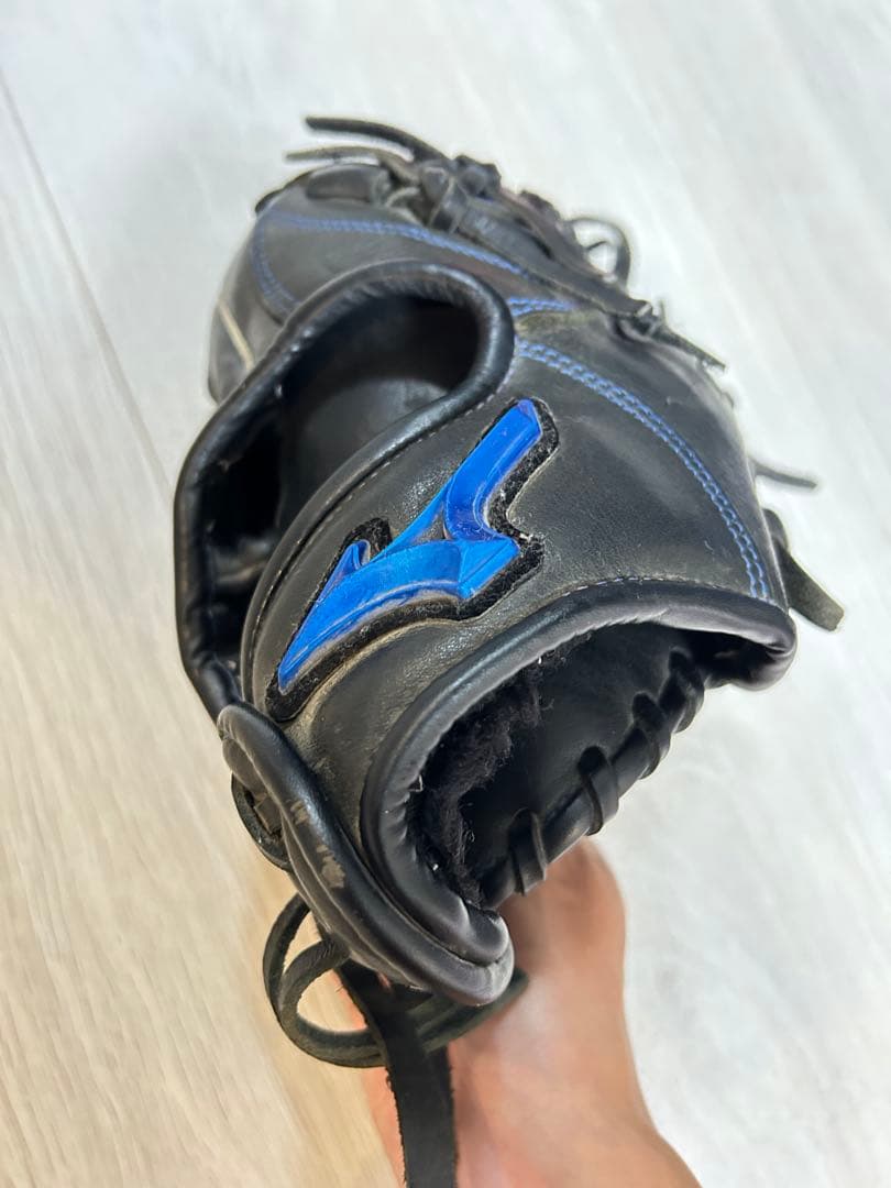 Mizuno 軟式グローブ ブラック/ブルー　WILLDRIVE BLUE