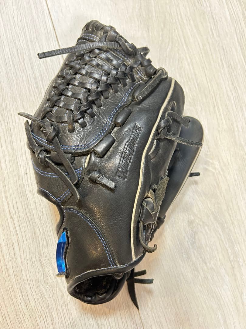Mizuno 軟式グローブ ブラック/ブルー　WILLDRIVE BLUE