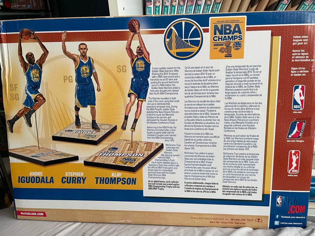 Rare Curry NBA Champs 2015 フィギュアセット