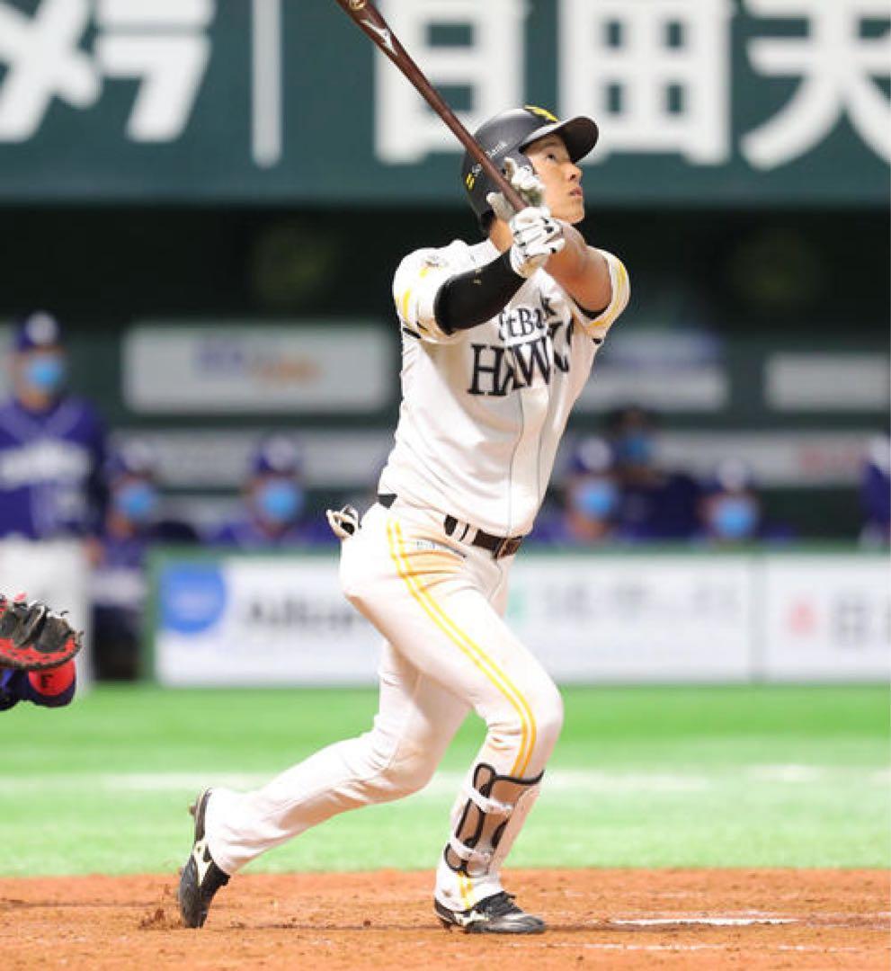 ソフトバンクホークス　上林誠知 #51　バット NPBマーク 支給品　実使用