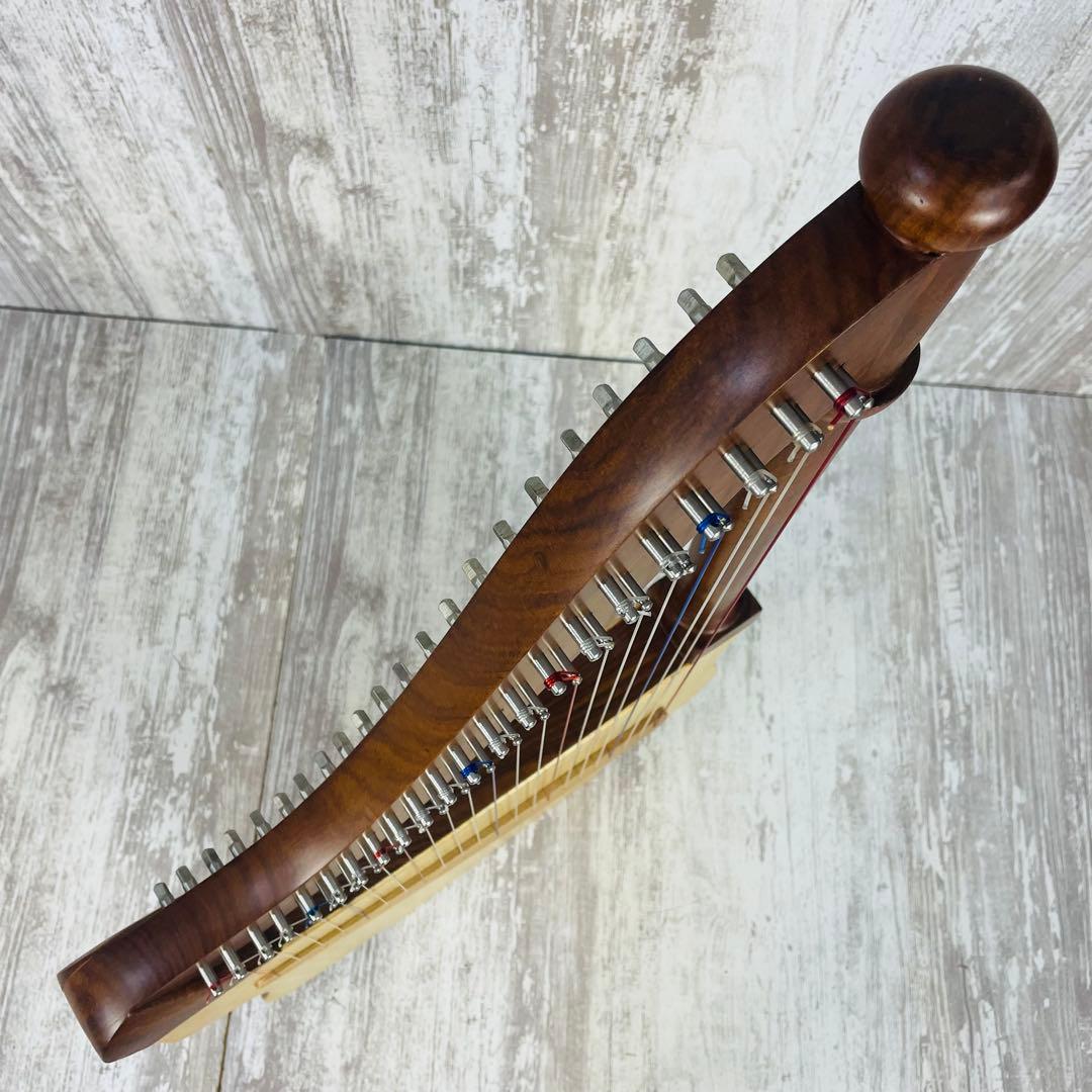 【美品】Mid-East Lute Harpリュートハープ　22弦　専用ケース付
