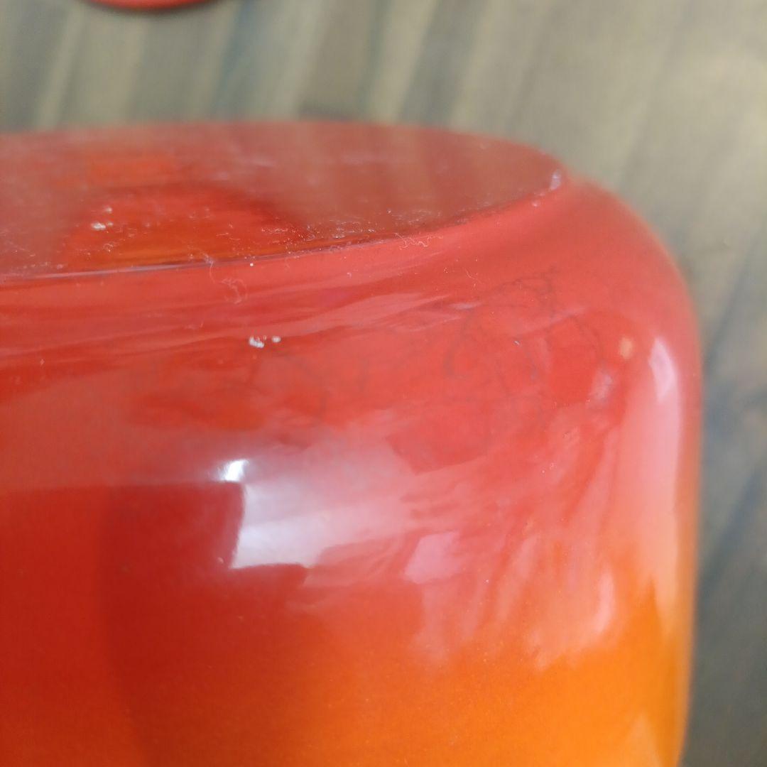 Le Creuset オレンジ 両手鍋 約20cm