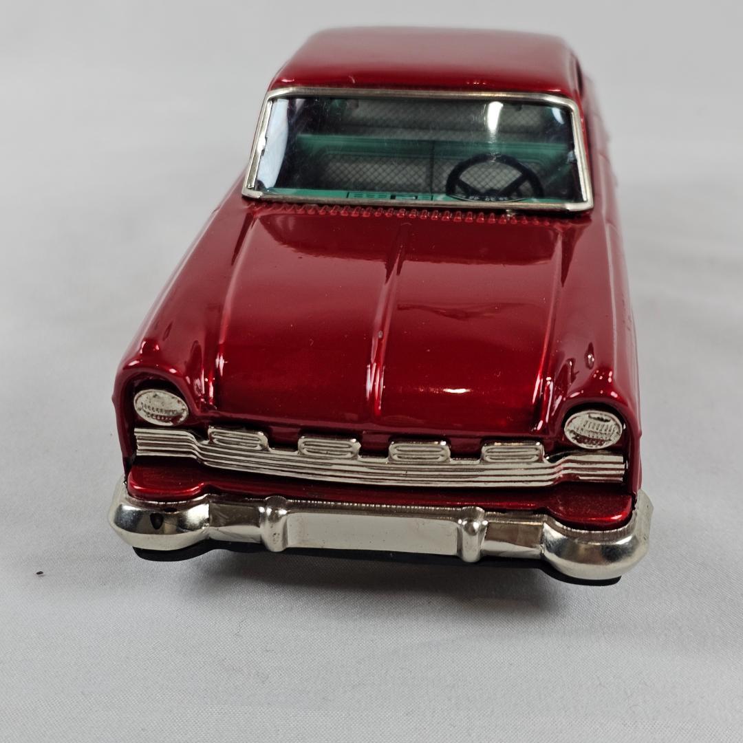 【極希少】萬代屋 BC赤函 フォード ターナス 17M 1950s ブリキ 箱