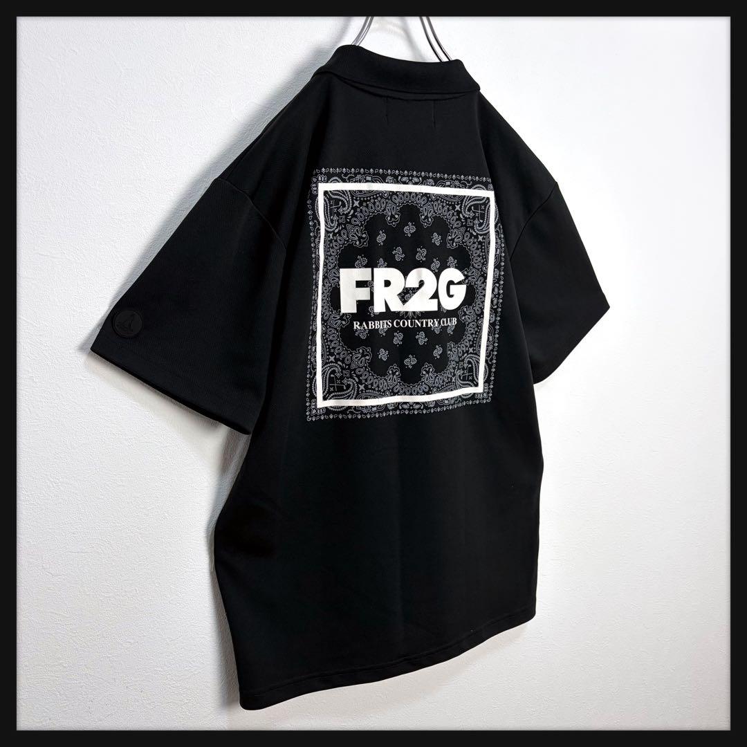 【即完売デザイン】FR2 ゴルフ ペイズリー ビッグロゴ ポロシャツ L 美品