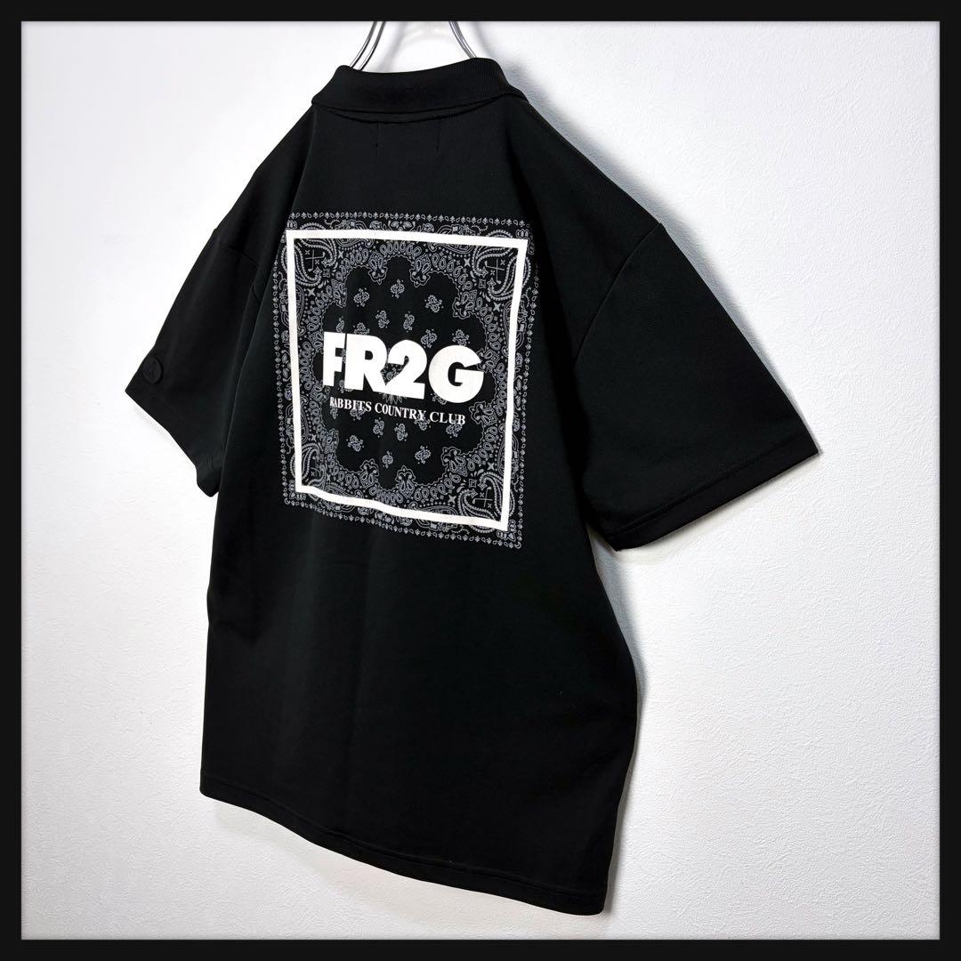 【即完売デザイン】FR2 ゴルフ ペイズリー ビッグロゴ ポロシャツ L 美品