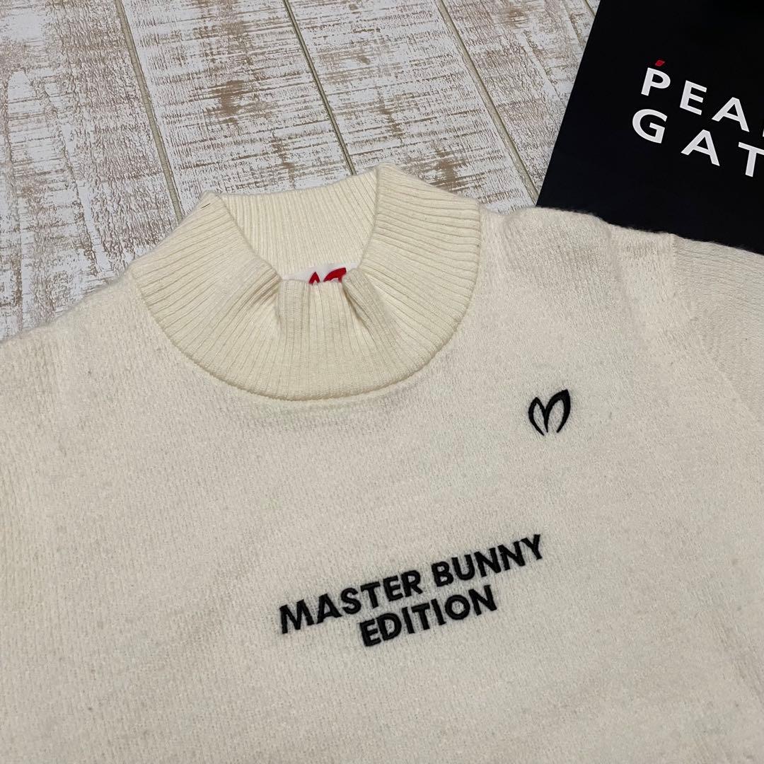 新品 マスターバニー ニット カシミヤ モックネック ホワイト Mサイズ（4）