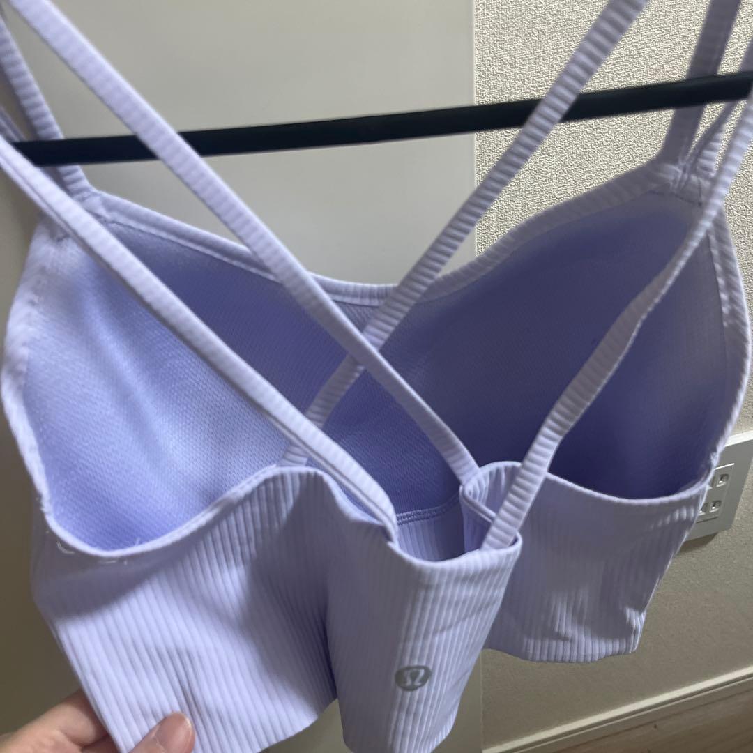 Lululemon 薄紫 like a cloud ブラ