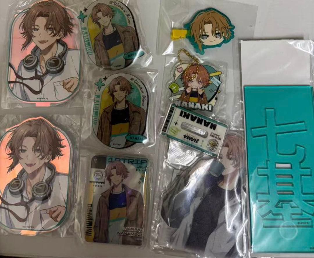 斜木七基 エイトリ　18trip 缶バッジ　アクリル　アクリルスタンド　カプセル