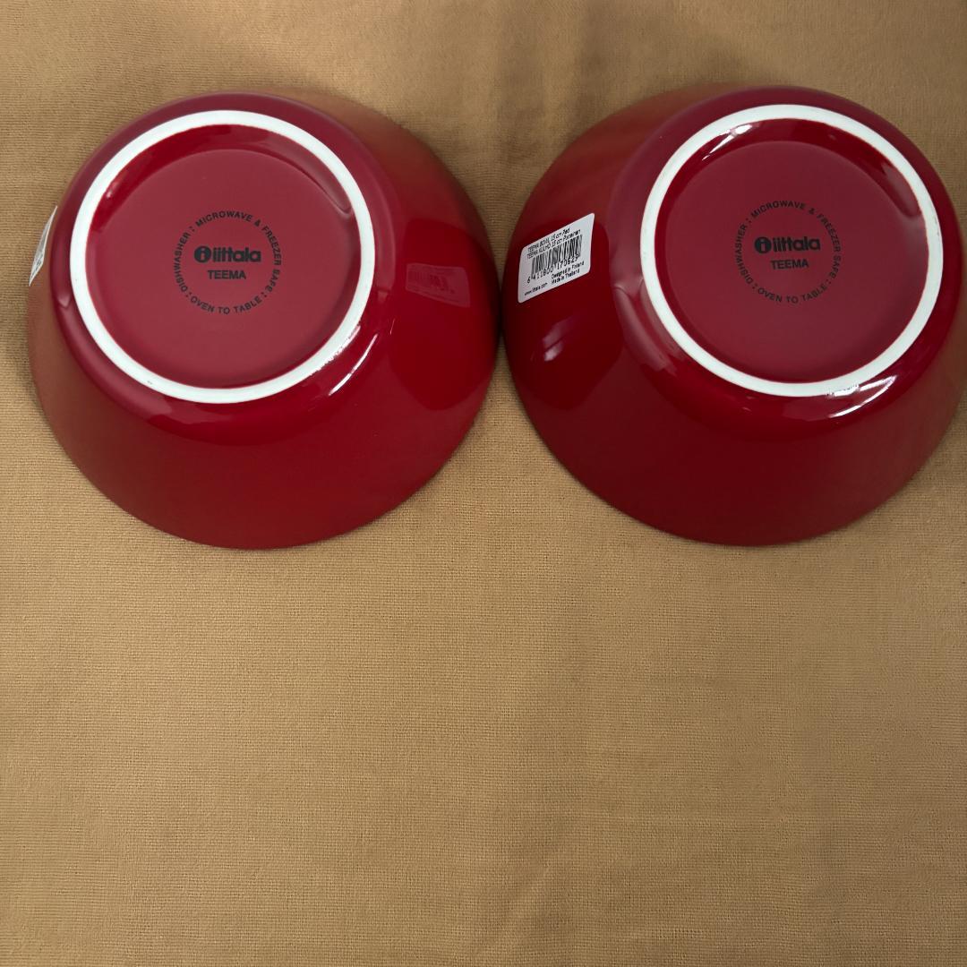 （限定カラー/レッド)  ティーマ ボウル 15cm 2枚セット