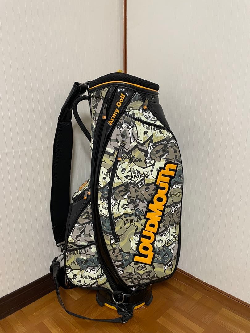 【美品】Loudmouth ラウドマウス キャディバッグ　迷彩柄