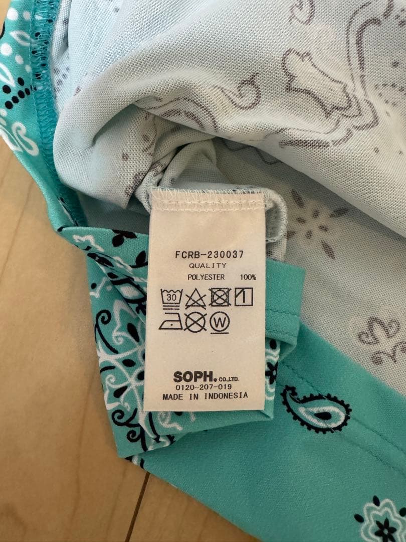 メンズウェア 23SS FCRB WHOLE PATTERN S/S MOCKNECK