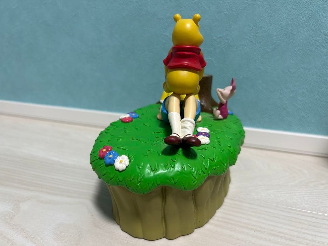 Disney ディズニー　くまのプーさん 貯金箱 クリストファー・ロビン