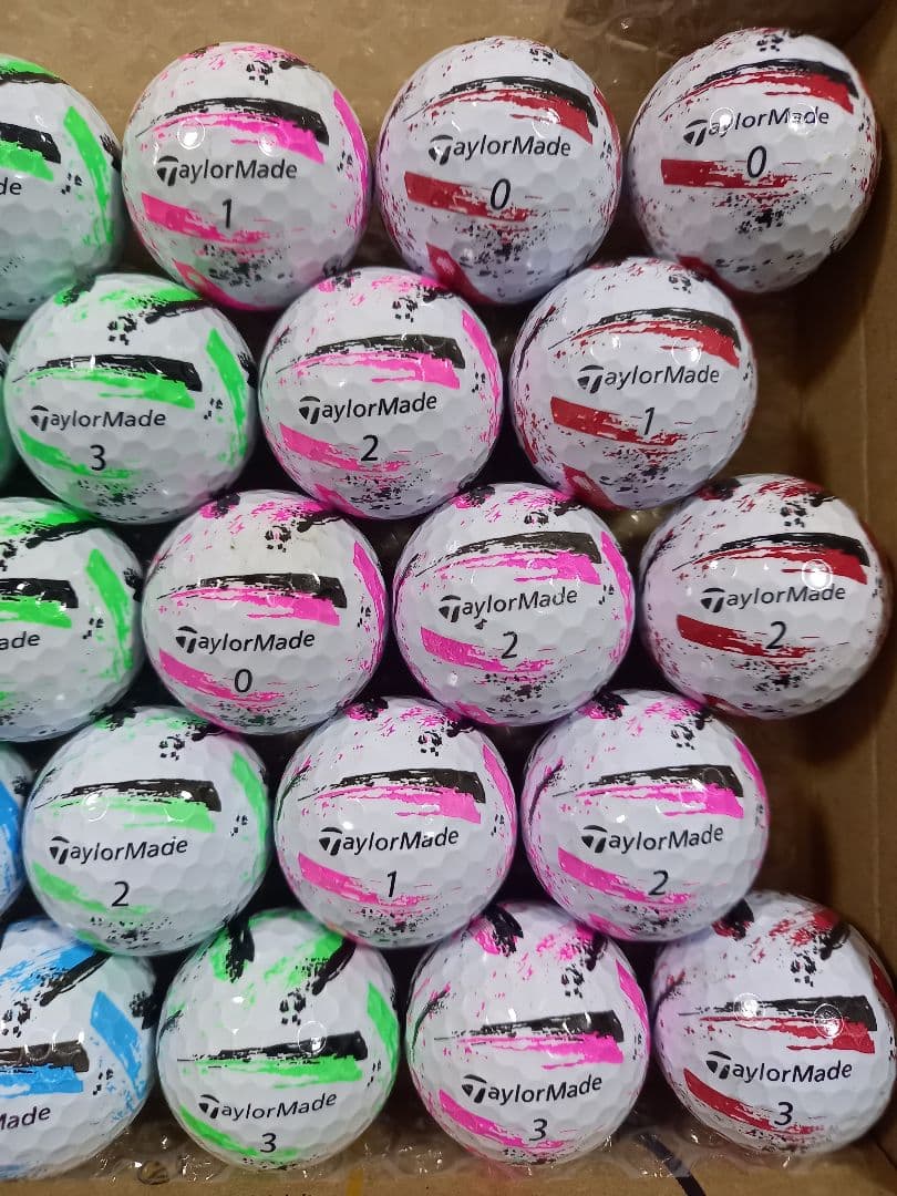 美品 テーラーメイド SPEED SOFT INK ロストボール 28球