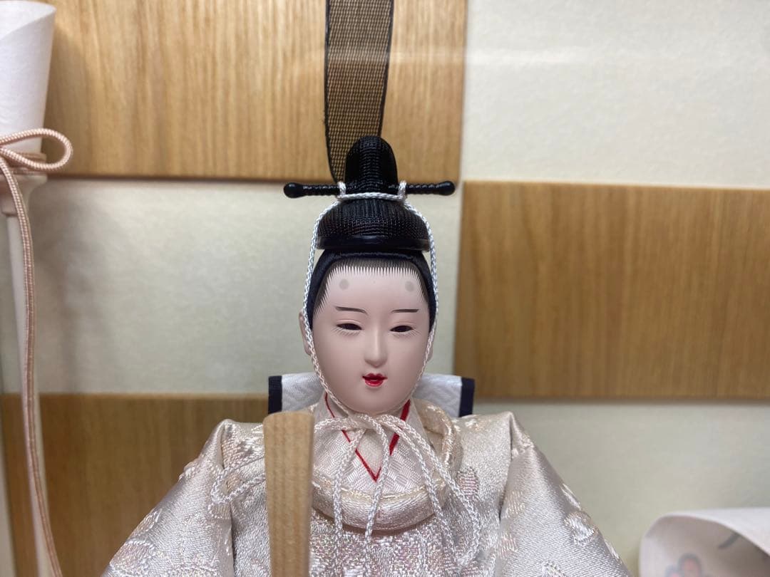 東京久月　雛人形　アクリルケース入り親王飾り・壁掛けOK・コンパクトサイズ