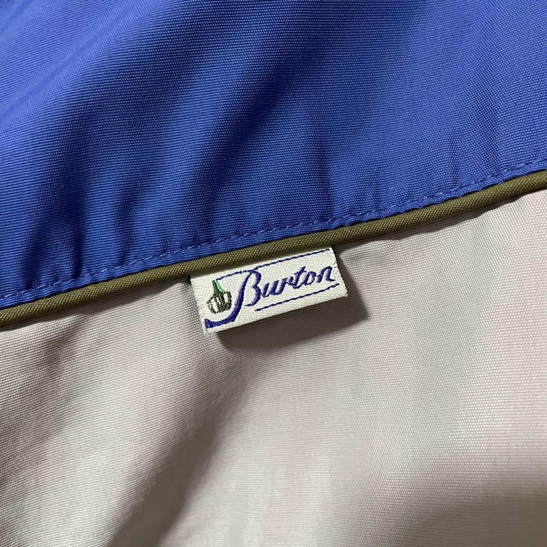 Burtonバートンスキーウェアスノーボードジャケット青ブルー灰色グレー中綿希少