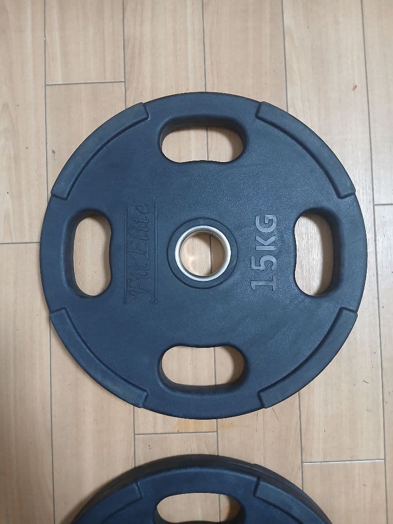 ①オリンピック バーベル プレート 15kg FitEliteフィットエリート