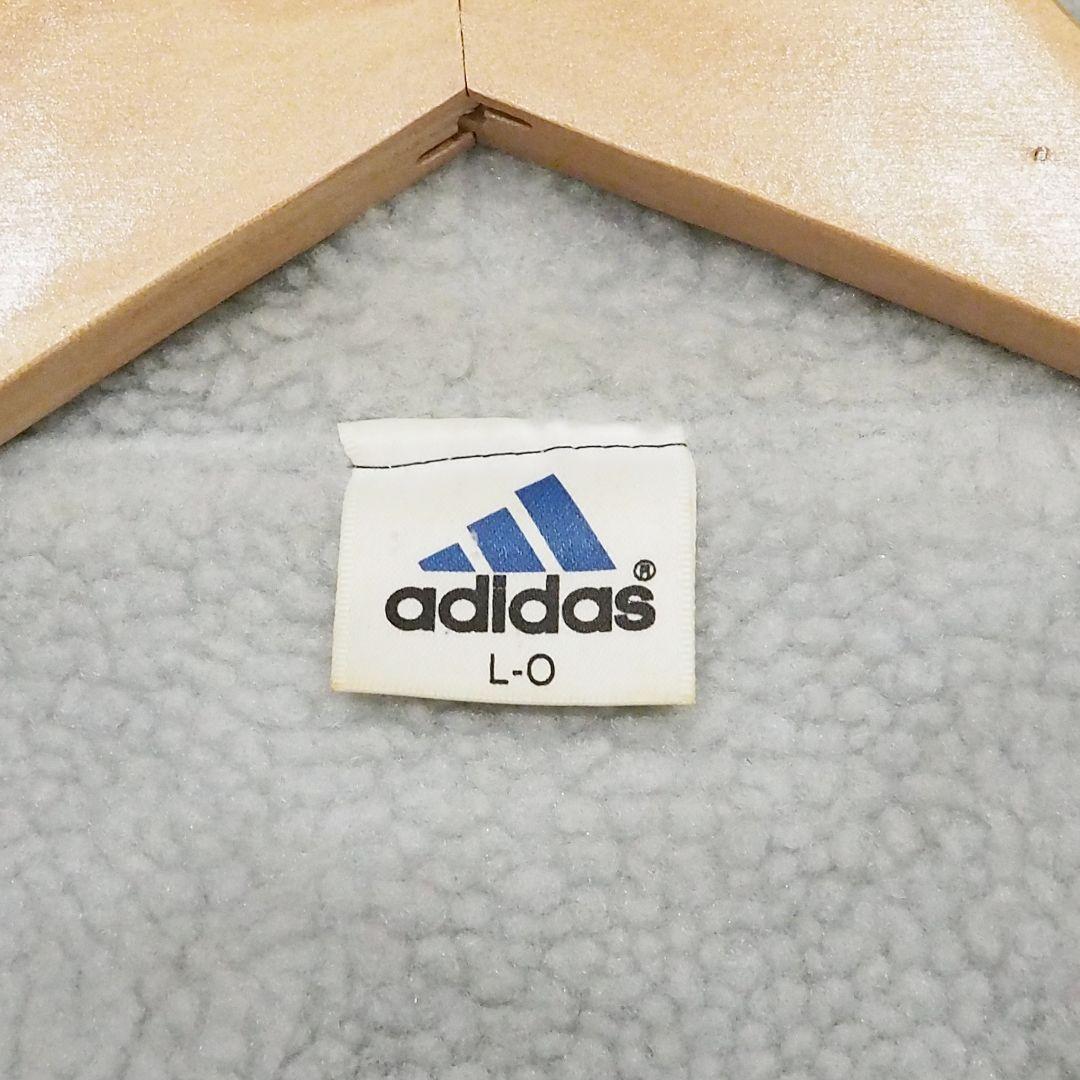 美品 adidas 90s 裏ボアベンチコート ビッグロゴ L-O デサント製