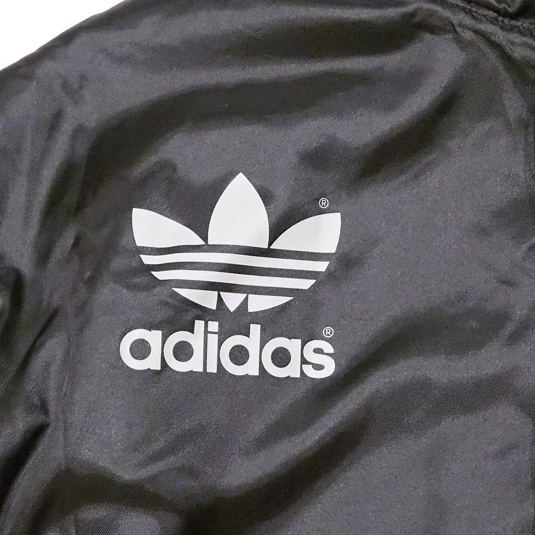 美品 adidas 90s 裏ボアベンチコート ビッグロゴ L-O デサント製