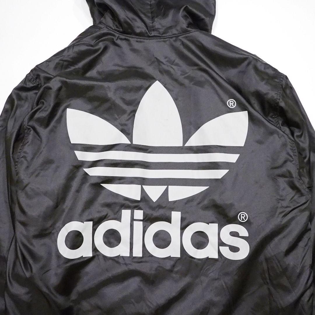 美品 adidas 90s 裏ボアベンチコート ビッグロゴ L-O デサント製