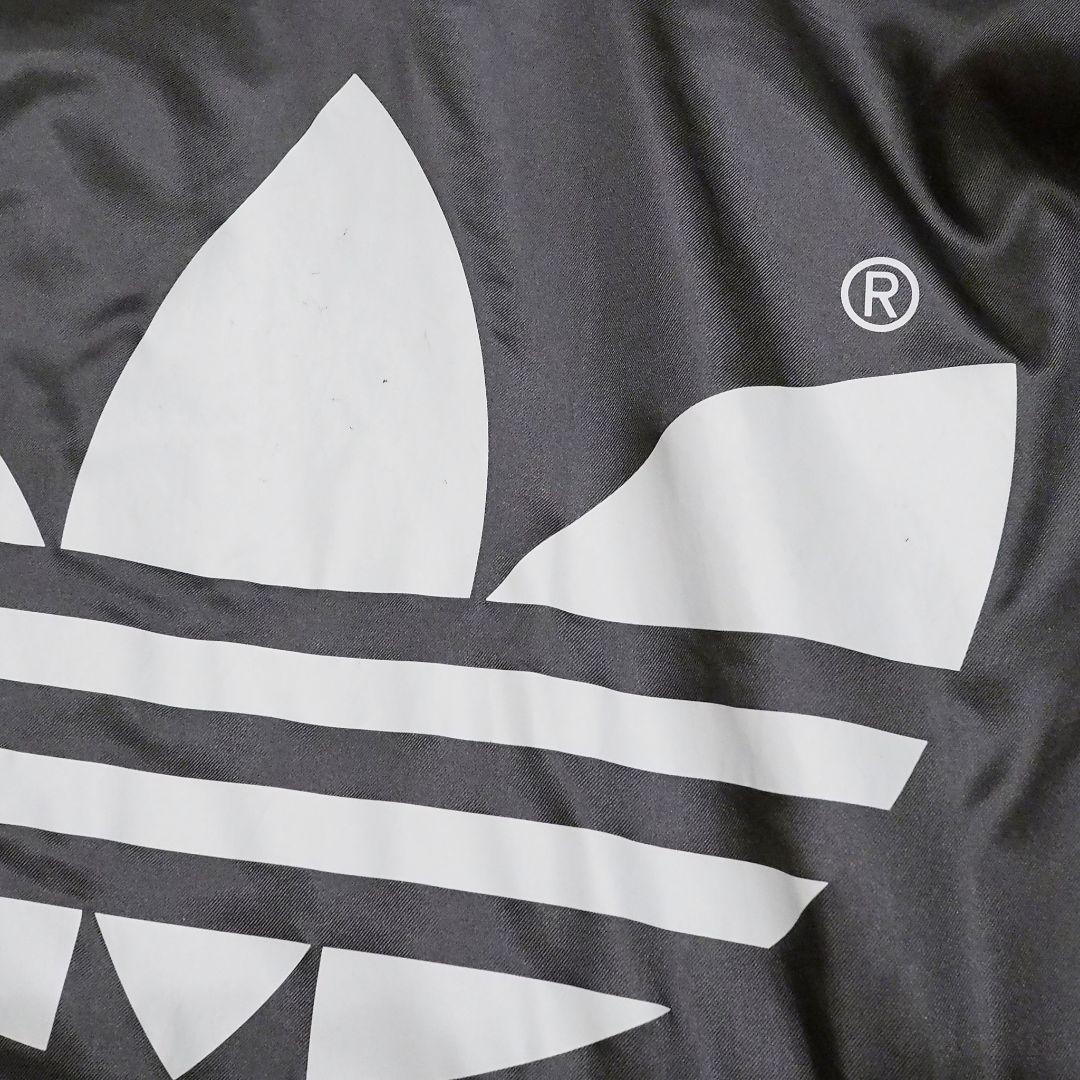 美品 adidas 90s 裏ボアベンチコート ビッグロゴ L-O デサント製