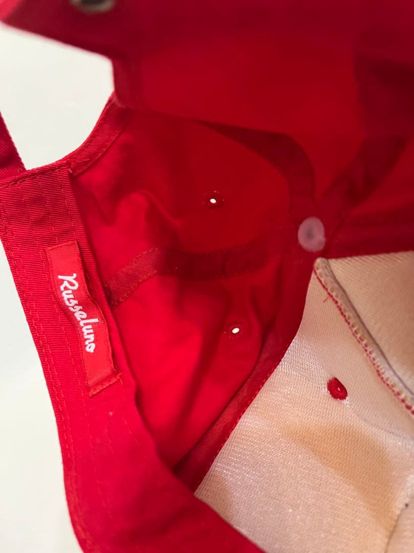 【russelno】レッド　キャップ スポーツ　ゴルフ