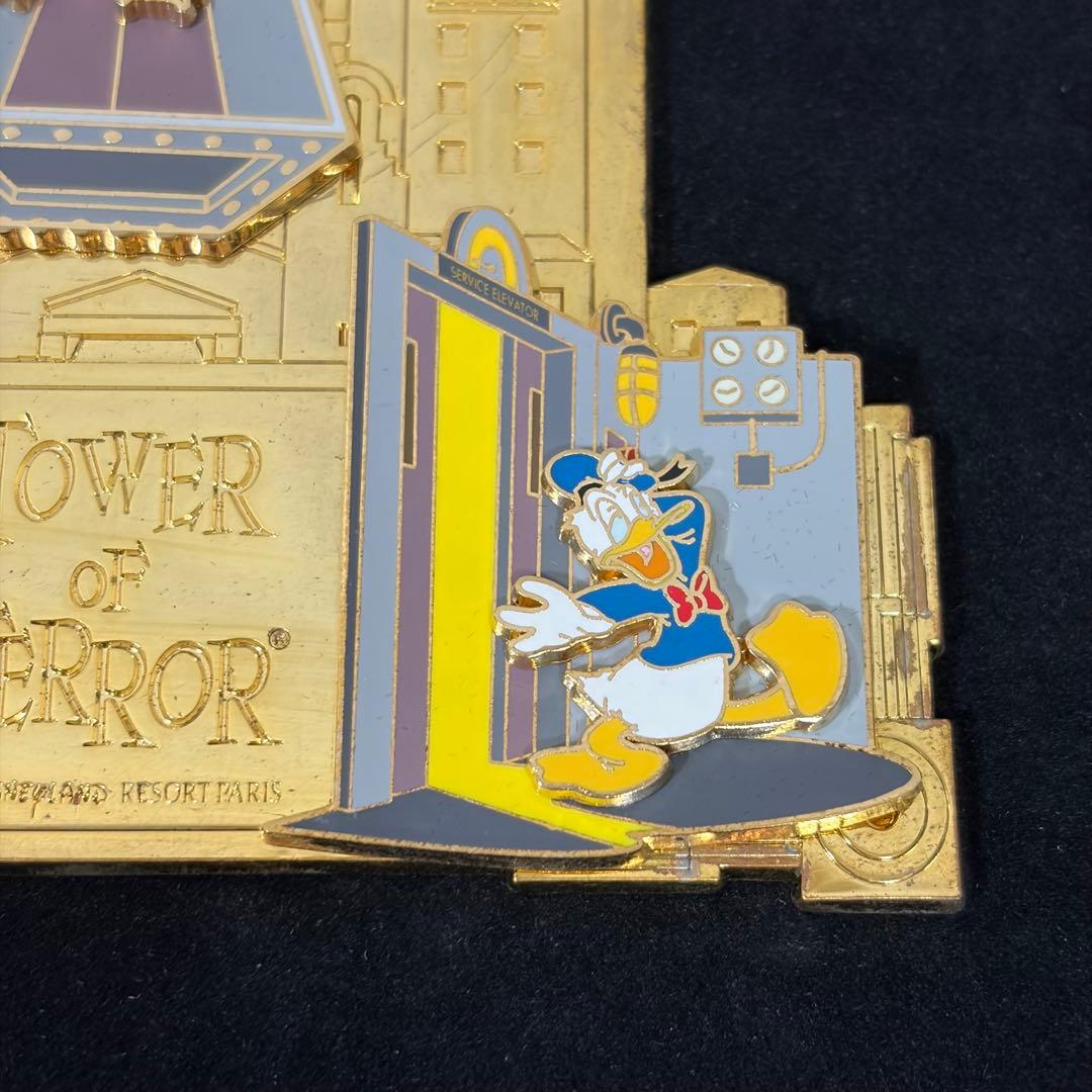 【希少品】ディズニー パリ タワーオブテラー 600個限定 ジャンボ ピンバッジ