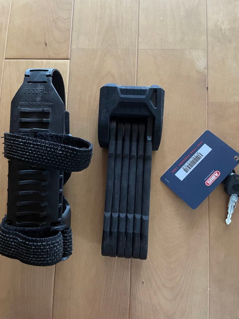 ABUS BORDO 6500 ブラック折りたたみロック