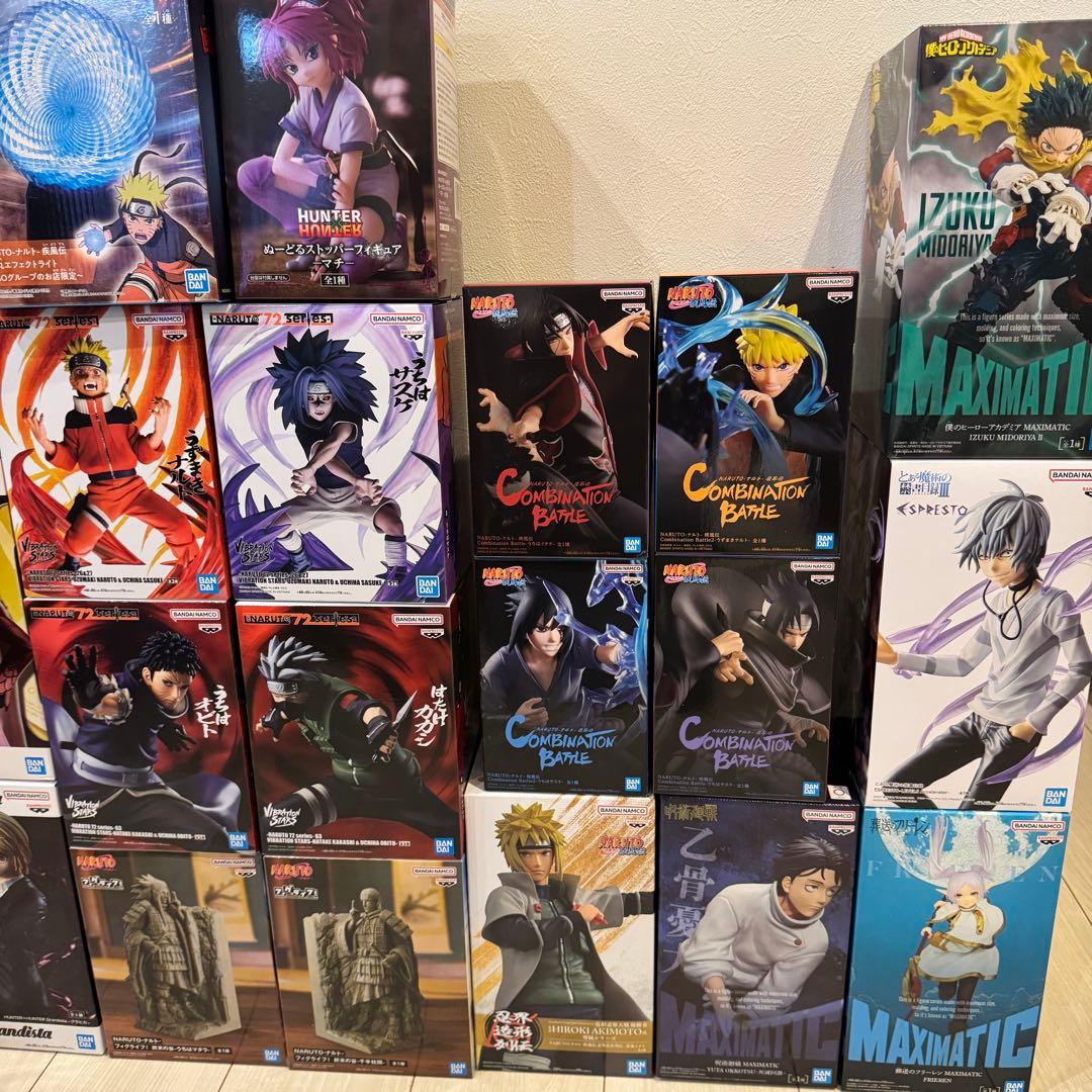 【未開封】人気アニメ フィギュアまとめ売り ドラゴンボール ナルト ワンピース