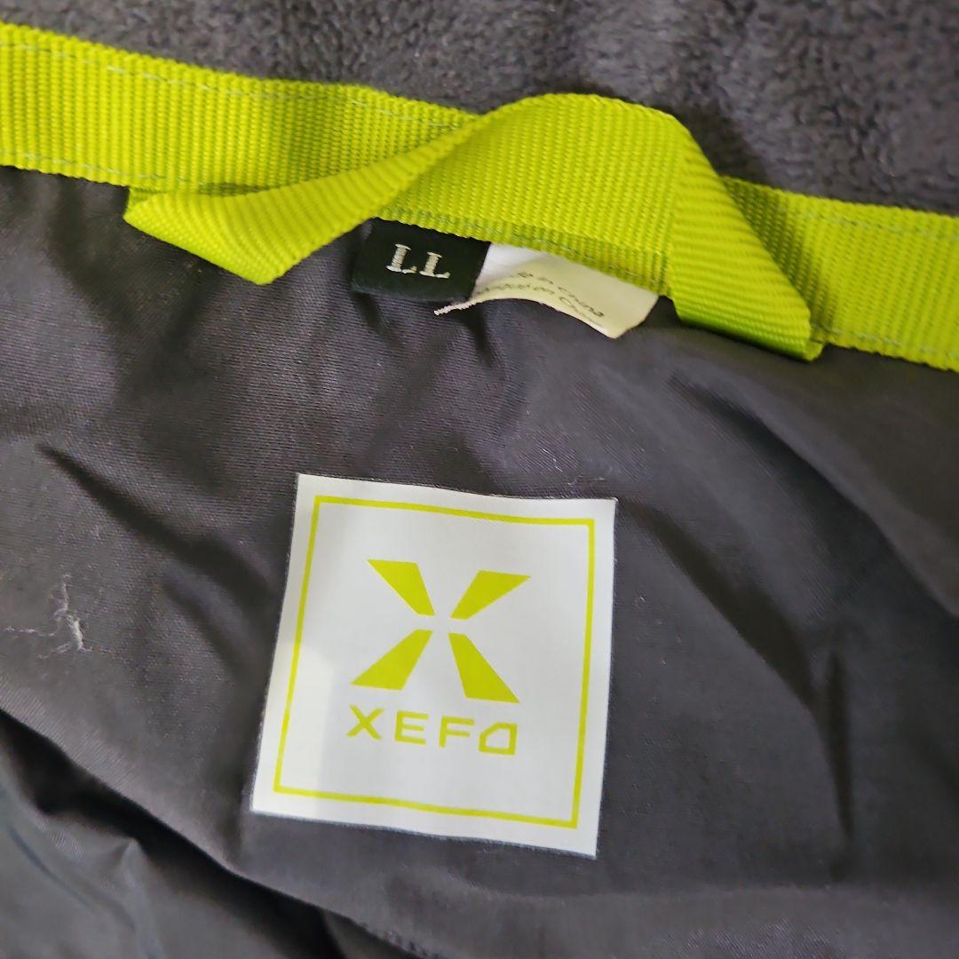 XEFO レインウェア LL ダークグレー/ライム
