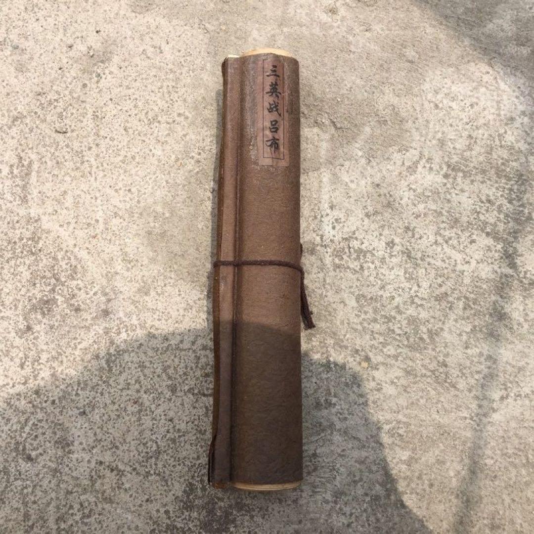【特価】中国字画 《三英戦呂布》古典絵巻 三国志 絹本 手巻き・和室装飾