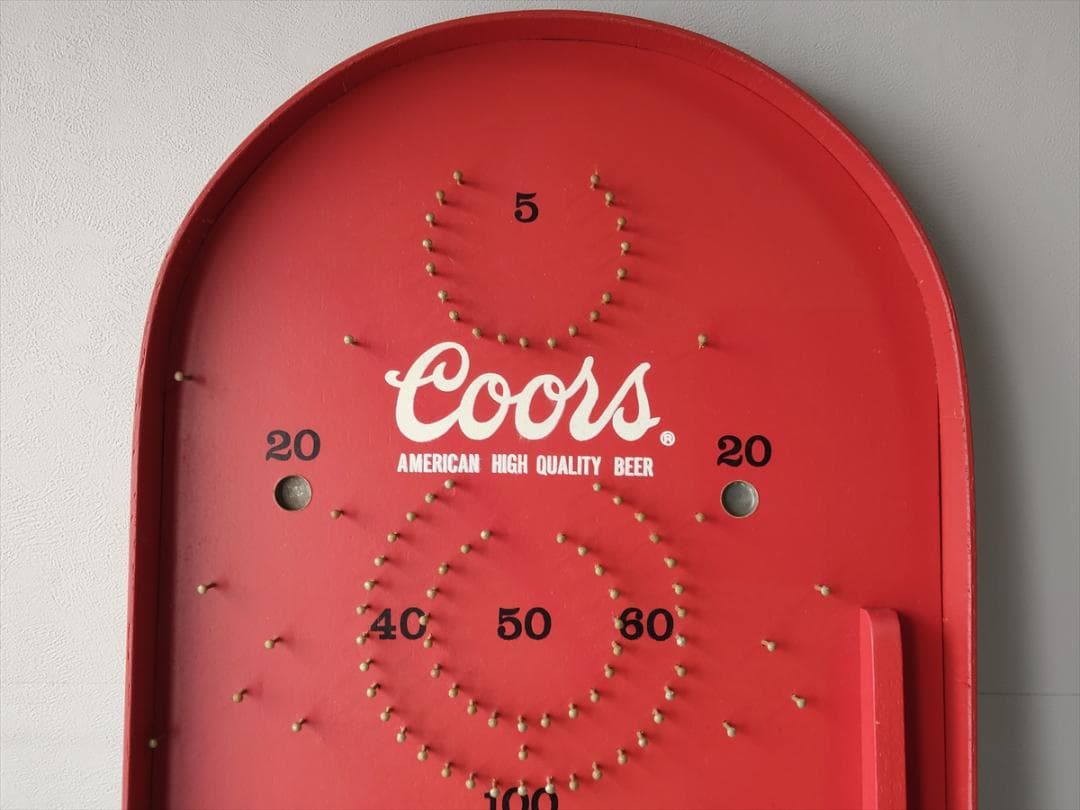 Coors　クアーズビール　ピンボール　コリントゲーム　昭和レトロ　ビンテージ