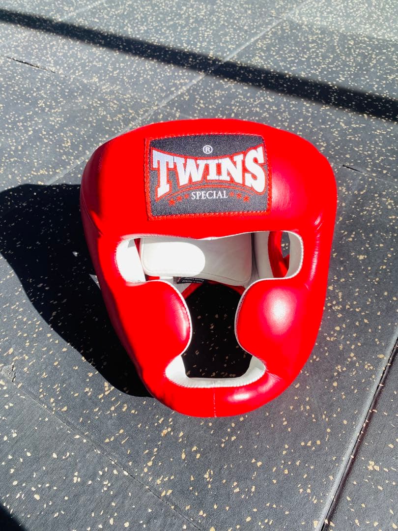TWINS SPECIAL 赤 ヘッドギア　サイズL