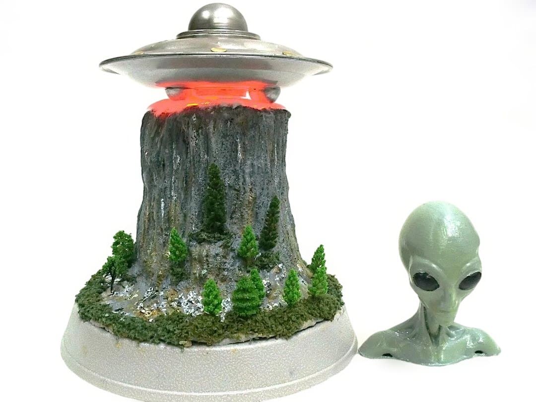 UFOジオラマシリーズ　未知との遭遇デビルタワー　マザーシップ　エイリアンヘッド