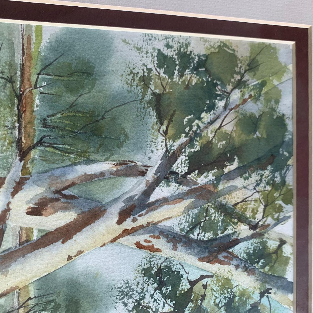 絵画 MOLLY LEWIS Murrumbidgee  in flood