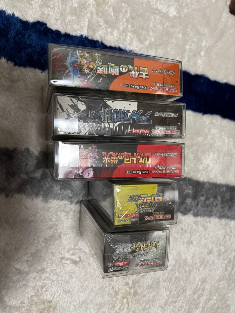 【新品未開封、シュリンク付き】ポケモンカード5BOXまとめ売り