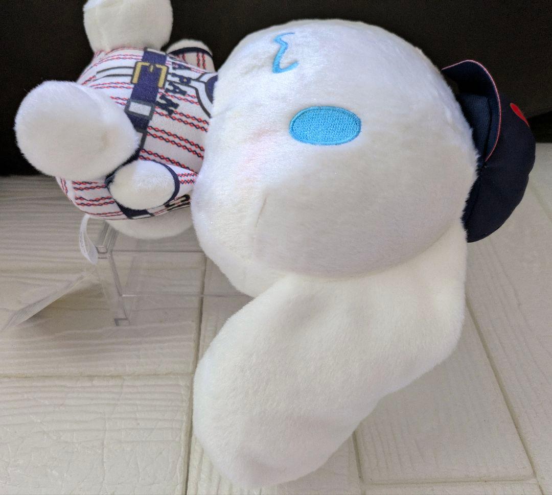 侍ジャパン×サンリオキャラクターズ　クッション　ぬいぐるみ　シナモロール