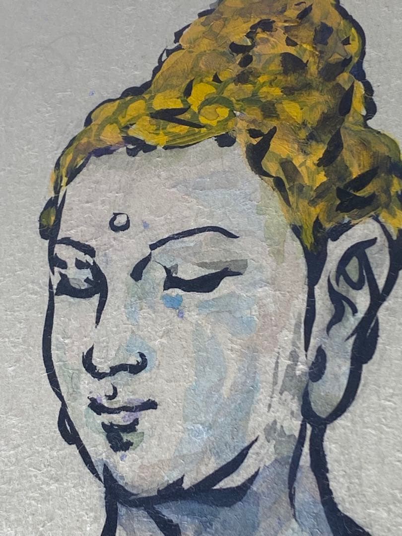 2879❣️近藤　大理　　絵画　　薬師如来　仏像