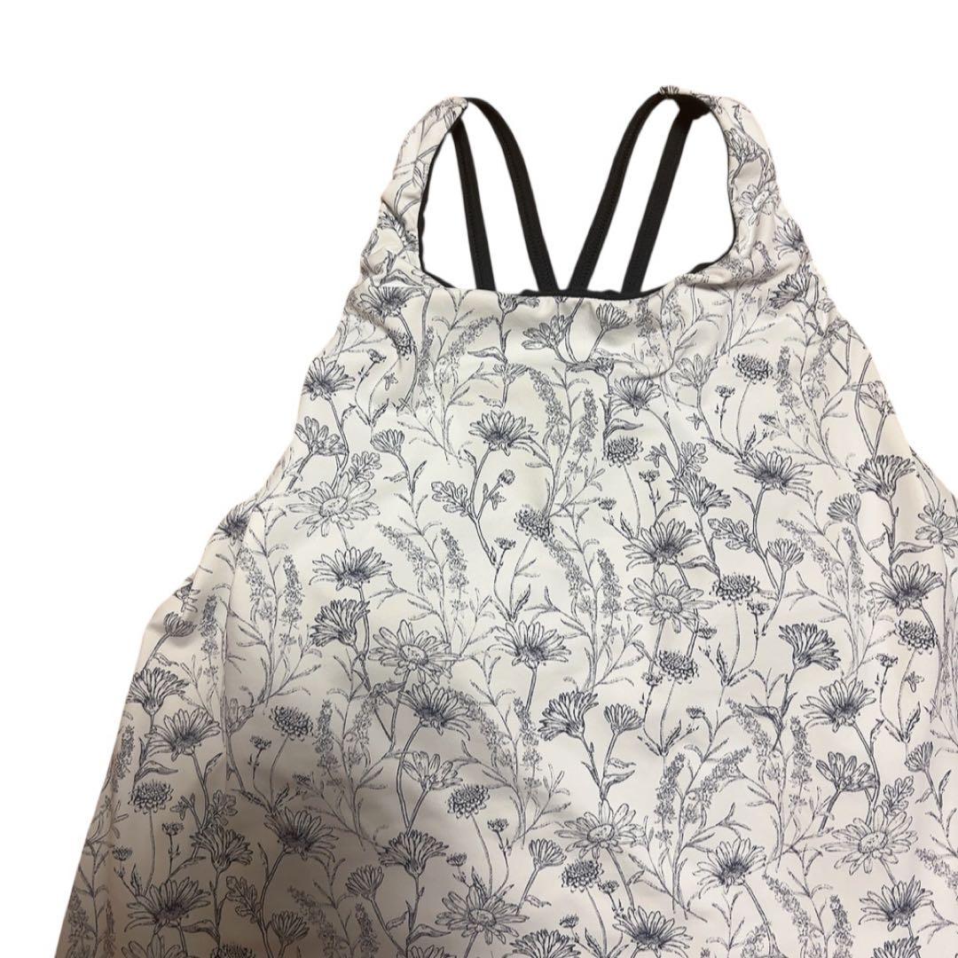 Chaccot チャコット　ヨガウェア　タンクトップ　白　黒　グレー　花柄　S