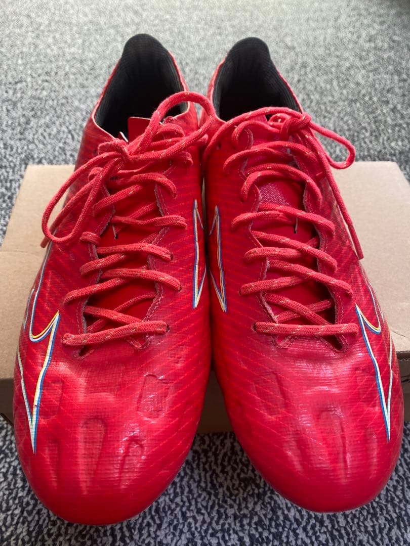 【再値下げ】MizunoサッカースパイクαアルファPRO 美品27㎝幅広軽量E2
