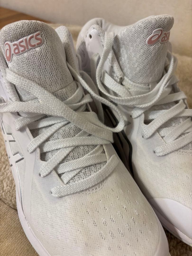 値下げasics LADY GELFAIRY 8 25.5cm ホワイト/ピーチ