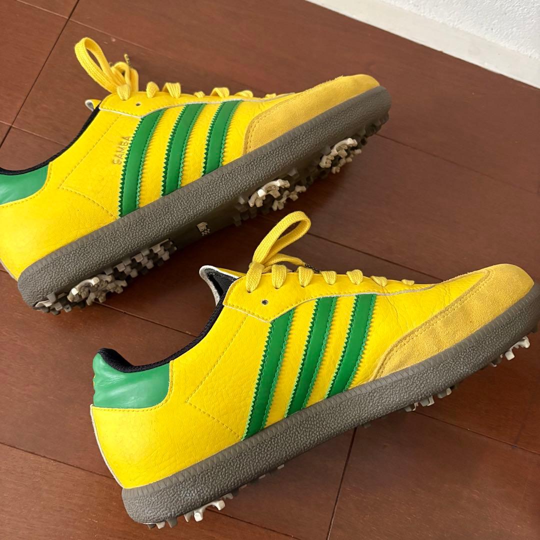 Adidas Samba サンバ イエロー ゴルフシューズ 25.5