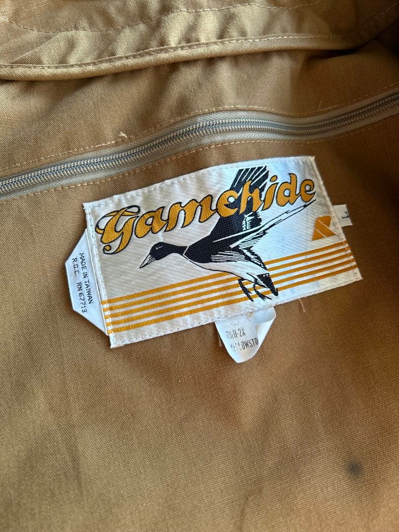 【デッドストック】【希少】70年代Gamehide フィッシングベスト ブラウン
