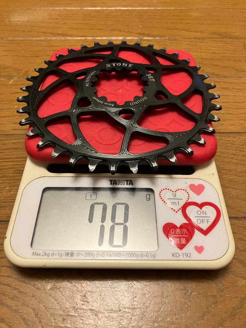 STONE ワンバイ　36T チェーンリング　7075T6 超軽量