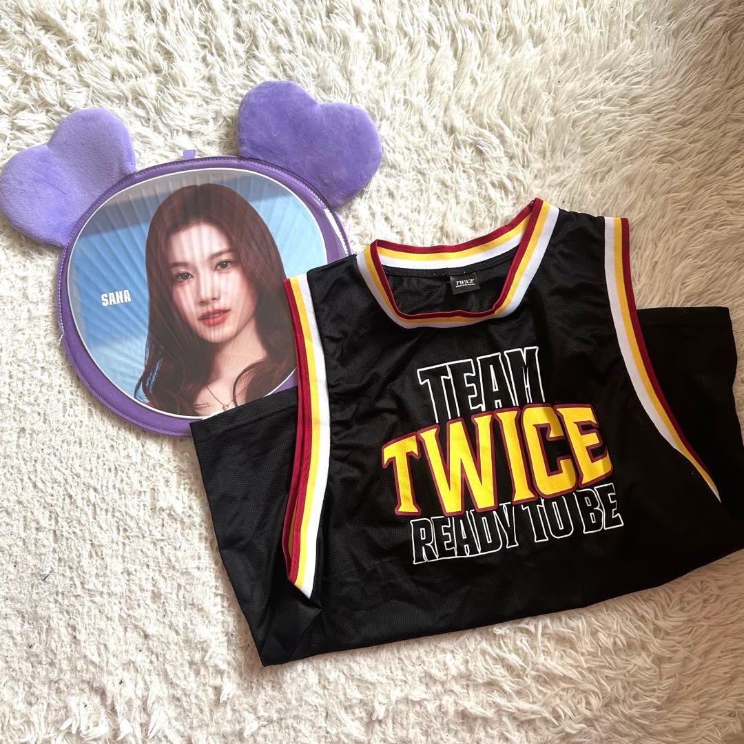 TWICE サナ　メッシュユニフォーム　うちわ　うちわケース