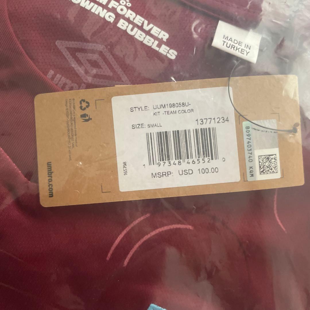 ウェストハム　West Ham United Umbro サッカーウェアM S