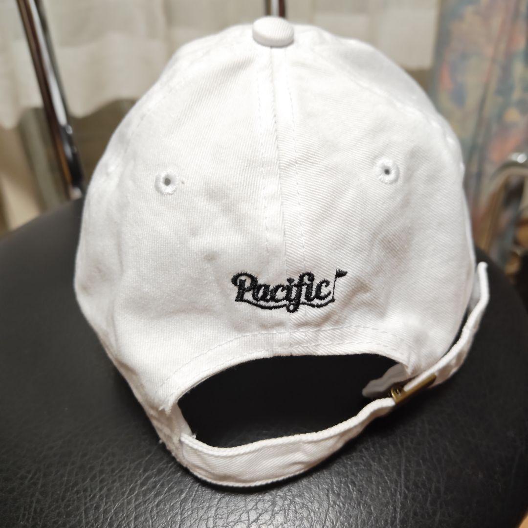 Pacific サーフィン刺繍キャップ ホワイト