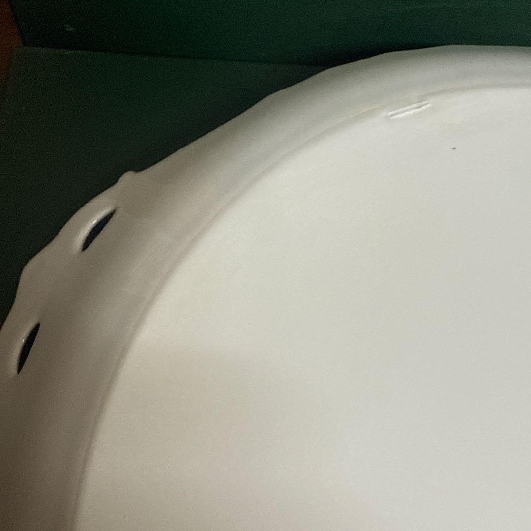 未使用　リチャードジノリ ベッキオホワイト　30cm ケーキトレイ　箱付き