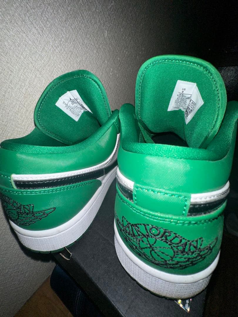 シューズ(男性用) NIKE AIR JORDAN 1 LOW \"PINE GREEN/WHITE\"